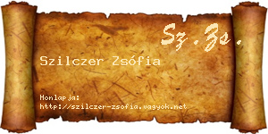 Szilczer Zsófia névjegykártya