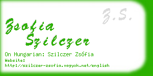 zsofia szilczer business card
